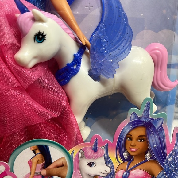 BARBIE UNICORN TOY, 65TH ANNIVERSARY DOLL HRR16 Ages 3+ - Picture 3 of 10